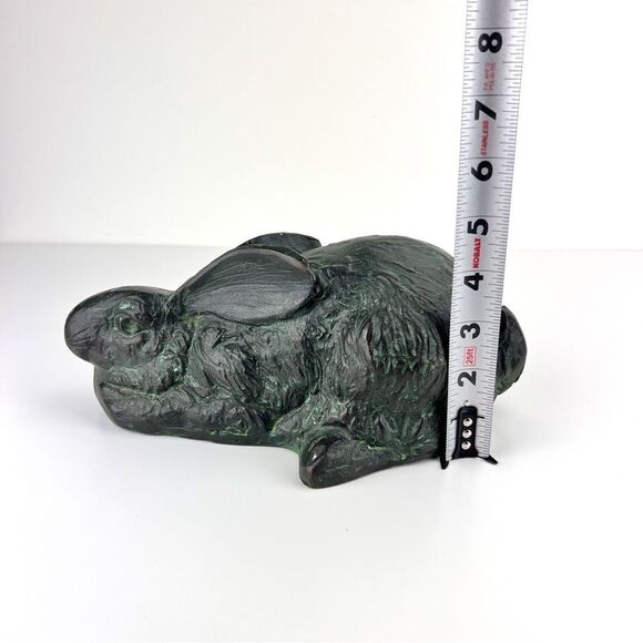 Vintage Bronze Bunny Rabbit Sculpture - Picture 6 of 8